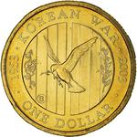 One Dollar 2003 Korean War: Photo Coin, Australia, One Dollar 2003 Korean War / thumbnail