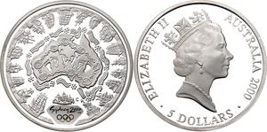Australia / Silver Ounce 2000 Sydney Olympics - Sea Change I - obverse photo