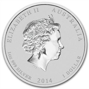Australia / Silver Ounce 2014 Year of the Horse Coloured - obverse photo
