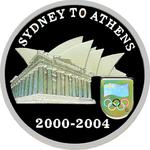 Five Dollars 2004 Sydney to Athens: Photo Coin, Australia, Five Dollars 2004 Sydney to Athens / thumbnail