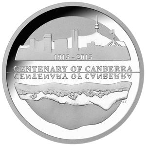Australia / Silver Ounce 2013 Centenary of Canberra - reverse photo