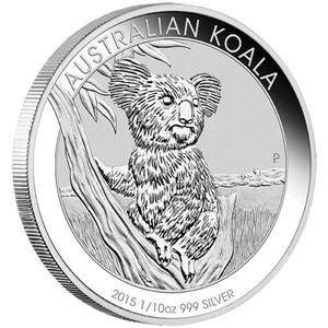Australia / Silver Tenth-Ounce 2015 Australian Koala - reverse photo