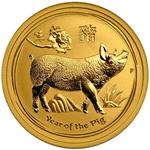 Australia / Gold Half Ounce 2019 Year of the Pig - reverse photo