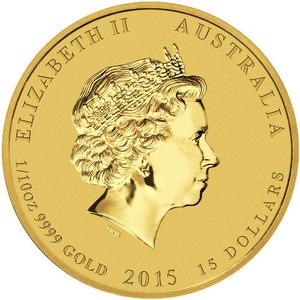 Australia / Gold Tenth-Ounce 2015 Year of the Goat - obverse photo