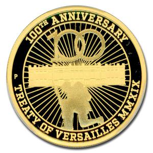 Australia / Gold Ounce 2018 Treaty of Versailles - reverse photo