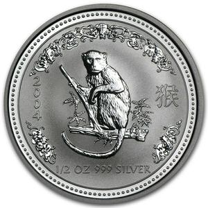 Australia / Silver Half Ounce 2004 Year of the Monkey - obverse photo