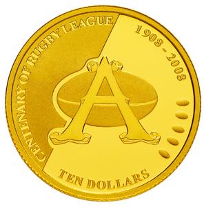 Australia / Gold Tenth-Ounce 2008 Centenary of Rugby League - reverse photo