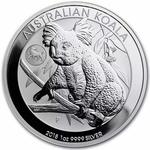 Australia / Silver Ounce 2018 Australian Koala, Bullion / Dog privy mark - reverse photo