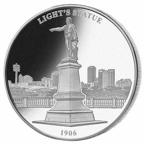Australia / Medallion - Adelaide Colonel Light Statue - reverse photo