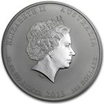 Australia / Silver Ten Kilos 2013 Year of The Snake - obverse photo