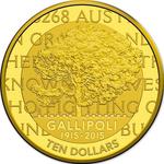 Australia / Gold Tenth-Ounce 2015 Gallipoli Landing - reverse photo