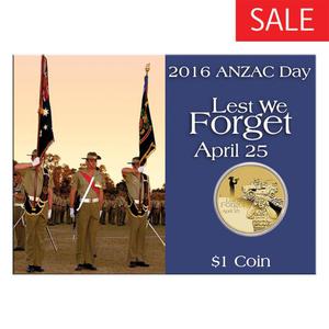Australia / One Dollar 2016 Lest We Forget - reverse photo