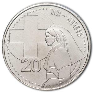 Australia / Twenty Cents 2015 Nurses of World War I - reverse photo
