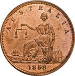 1858 Adelaide Harrold Bros Penny Token: Photo Coin, Australia, 1858 Adelaide Harrold Bros Penny Token / thumbnail