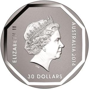 Australia / Silver Kilo 2014 Road Sign - Koala - obverse photo