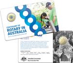 One Dollar 2021 Rotary: Photo Centenary of Rotary 2021 $1 Coloured Uncirculated Coin / thumbnail