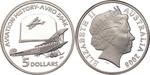 Australia / Five Dollars Silver 2008 AVRO 504K - obverse photo