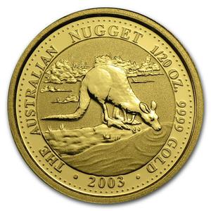 Australia / Gold Twentieth-Ounce 2003 Australian Nugget - reverse photo
