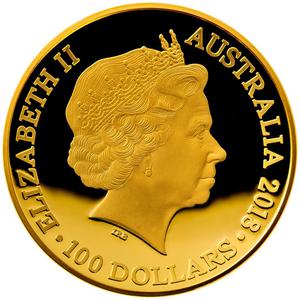 Australia / Gold Ounce 2018 A new Map of the World - 1812 - obverse photo