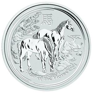 Australia / Silver Ten Ounces 2014 Year of the Horse - reverse photo