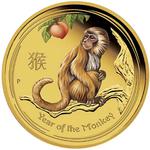 Australia / Gold Tenth-Ounce 2016 Year of the Monkey / Proof, Coloured Reverse - reverse photo