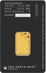 Gold Ten Grams Perth Mint Kangaroo Bar: Photo Kangaroo 10g Gold Minted Bar / thumbnail