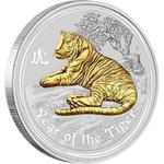 Silver Ounce 2008 Year of the Mouse - Gilded: Photo Coin, Australia, Silver Ounce 2008 Year of the Mouse - Gilded / thumbnail