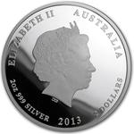 Australia / Silver Two Ounces 2013 Year of the Snake / Proof - obverse photo