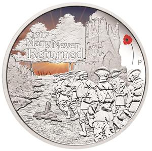 Australia / Silver Ounce 2017 Many Never Returned - reverse photo