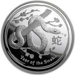 Australia / Silver Two Ounces 2013 Year of the Snake / Proof - reverse photo