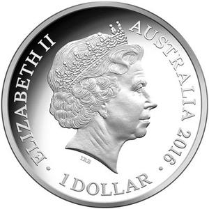 Australia / One Dollar Silver 2016 Year of the Monkey - obverse photo