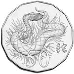 Fifty Cents 2013 Year of the Snake: Photo Coin, Australia, Fifty Cents 2013 Year of The Snake / thumbnail