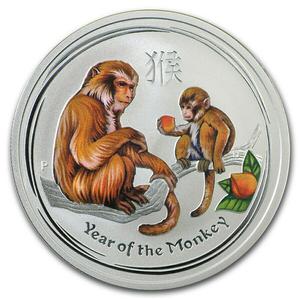 Australia / Silver Half Ounce 2016 Year of the Monkey - reverse photo