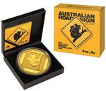 Gold Five Ounces 2014 Road Sign - Koala: Photo Coin, Australia, Gold Five Ounces 2014 Road Sign - Koala / thumbnail