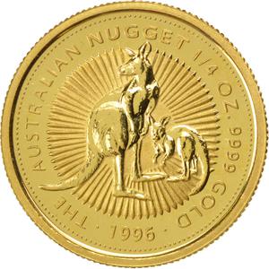 Australia / Gold Quarter Ounce 1996 Australian Nugget - obverse photo