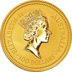 Gold Ounce 1993 Australian Nugget: Photo Coin, Australia, Gold Ounce 1993 Australian Nugget / thumbnail