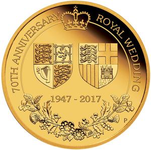 Australia / Gold Two Ounces 2017 Royal Wedding Anniversary - reverse photo