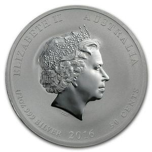 Australia / Silver Half Ounce 2016 Year of the Monkey (King) - reverse photo