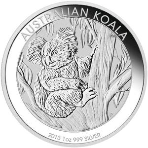 Australia / Silver Ounce 2013 Australian Koala - reverse photo