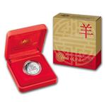 One Dollar Silver 2015 Year of the Goat: Photo Coin, Australia, One Dollar Silver 2015 Year of the Goat - Wisdom / thumbnail
