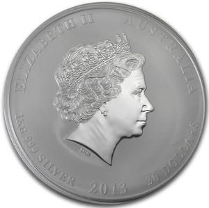 Australia / Silver Kilo 2013 Year of the Snake - obverse photo