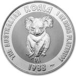 Platinum Ounce 1988 Australian Koala: Photo 1988 Australia 1 oz Platinum Koala BU (Inaugural Issue) / thumbnail