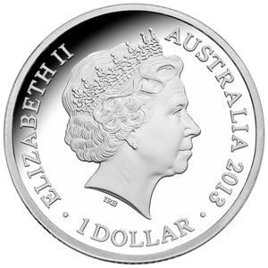 Australia / One Dollar Silver 2013 Year of the Snake - obverse photo