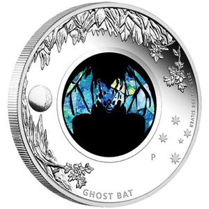 Australia / Silver Ounce 2015 Opal - Ghost Bat - reverse photo