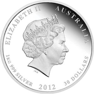 Australia / Silver Kilo 2012 Diamond Jubilee - obverse photo