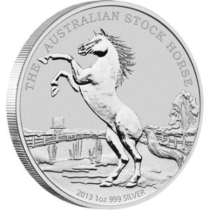 Australia / Silver Ounce 2013 Australian Stock Horse - reverse photo