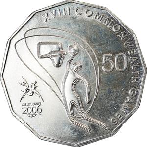 Australia / Fifty Cents 2006 XVIII Commonwealth Games - Basketball - reverse photo