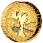 Gold Ounce 2022 Australian Swan, High Relief: Photo Coin, Australia, Gold Ounce 2022 Australian Swan, High Relief / thumbnail
