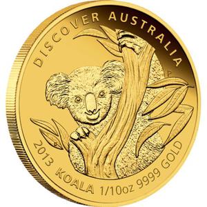 Australia / Gold Half Ounce 2013 Discover Australia - Koala - obverse photo