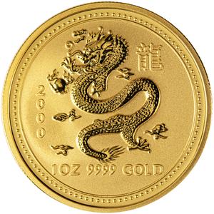 Australia / Gold Ounce 2000 Year of the Dragon - reverse photo